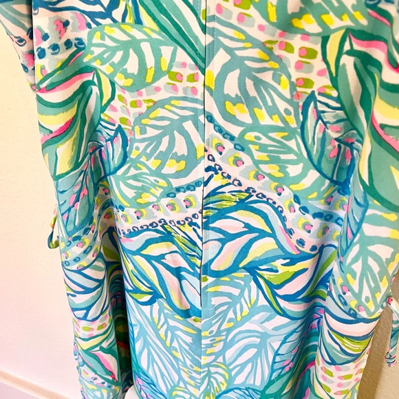 Lily Pulitzer NWT Sahar Romper Size 14 Tropical Print - Picture 6 of 6